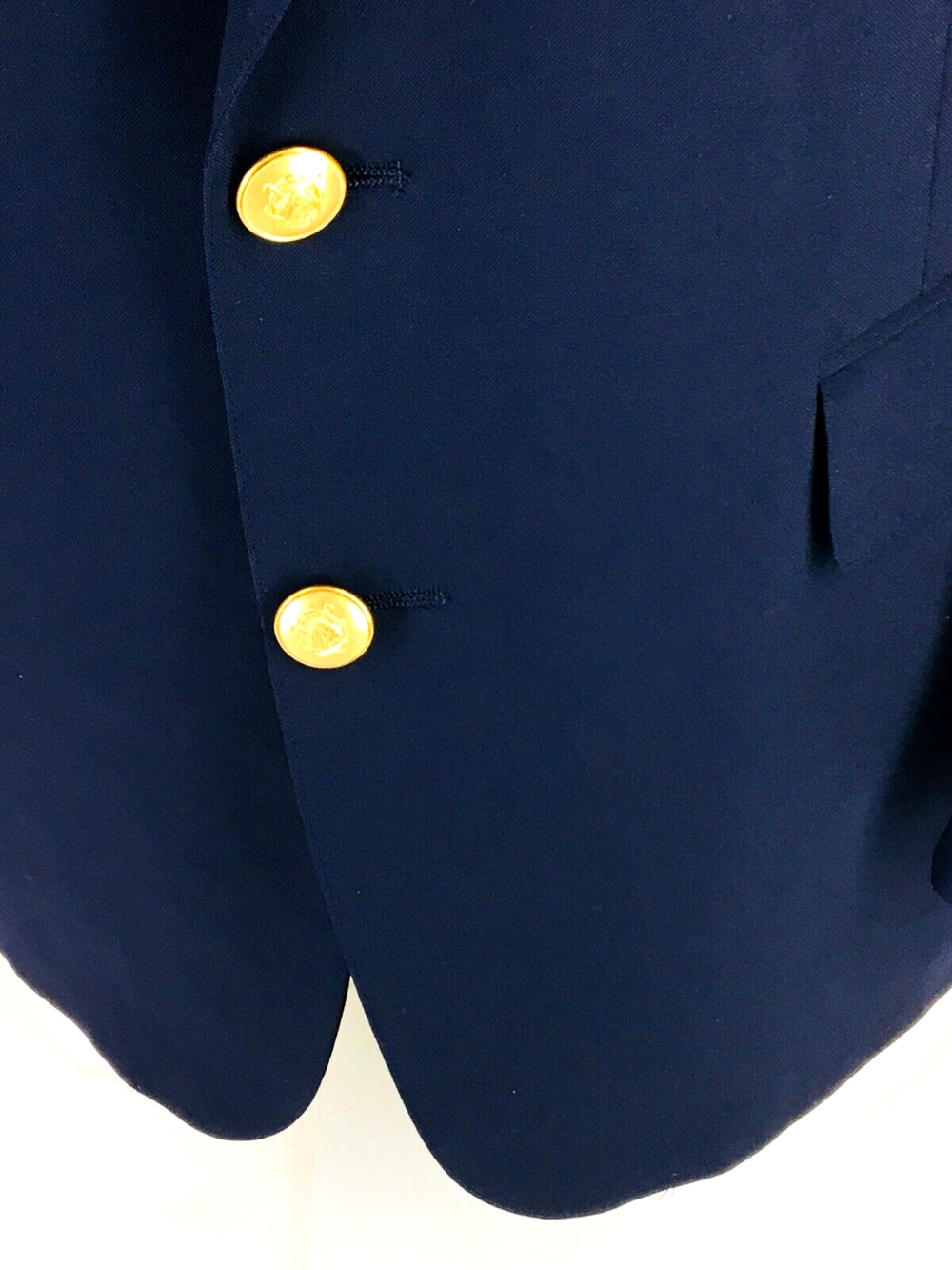 44L Chaps Ralph Lauren USA Mens Vintage 2 Button Wool Blazer Sport Coat Jacket